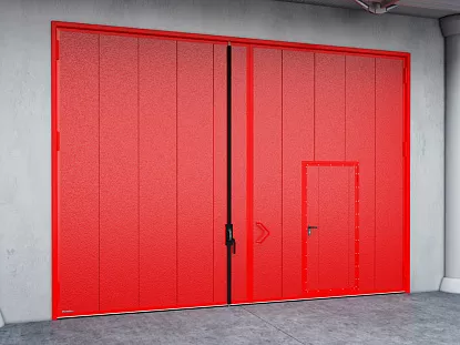 Противопожарные распашные ворота Doorhan с ригельной задвижкой